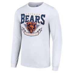 Chicago Bears Starter '80s Inspired Team Logo Long Sleeve T-Shirt - White discount