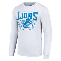 Detroit Lions Starter '80s Inspired Team Logo Long Sleeve T-Shirt - White on sale