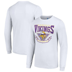 Minnesota Vikings Starter '80s Inspired Team Logo Long Sleeve T-Shirt - White on sale