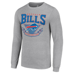 Buffalo Bills Starter '80s Inspired Team Logo Long Sleeve T-Shirt - Heather Gray online