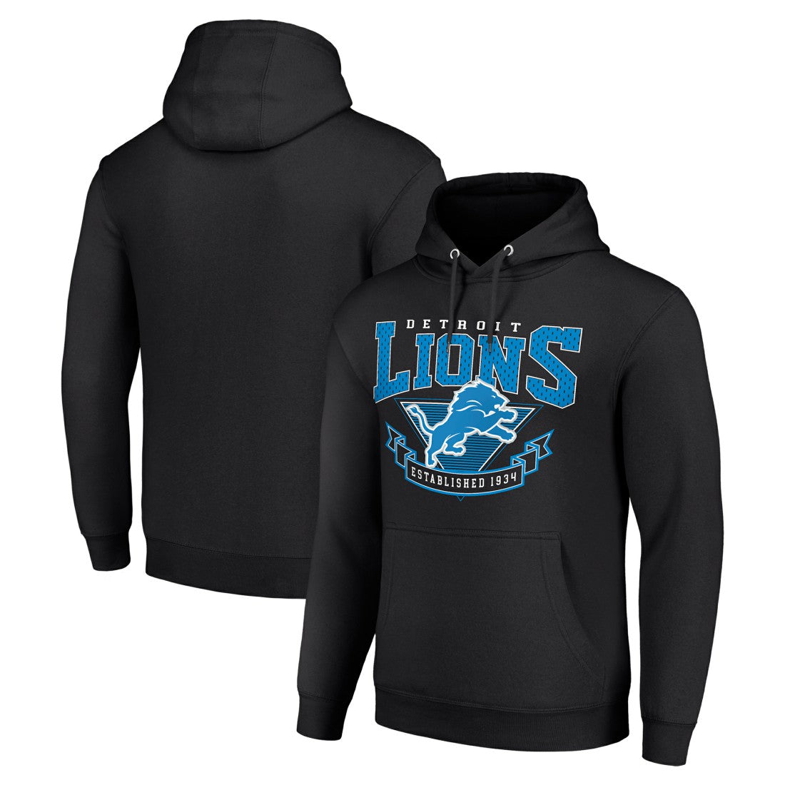 Detroit Lions Starter ‘80s Inspired Pullover Hoodie - Black outlet
