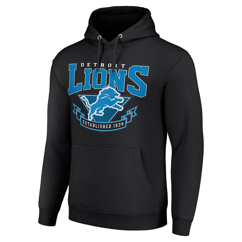 Detroit Lions Starter ‘80s Inspired Pullover Hoodie - Black outlet