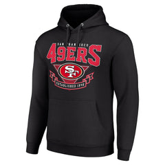 San Francisco 49ers Starter ‘80s Inspired Pullover Hoodie - Black for sale