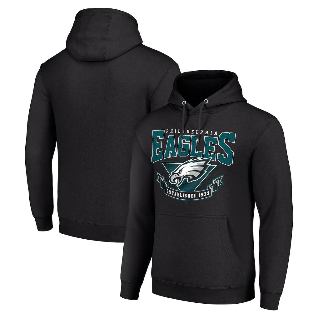 Philadelphia Eagles Starter ‘80s Inspired Pullover Hoodie - Black outlet