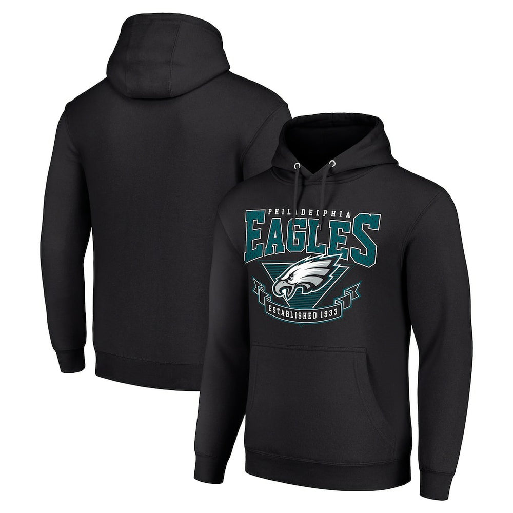 Philadelphia Eagles Starter ‘80s Inspired Pullover Hoodie - Black outlet