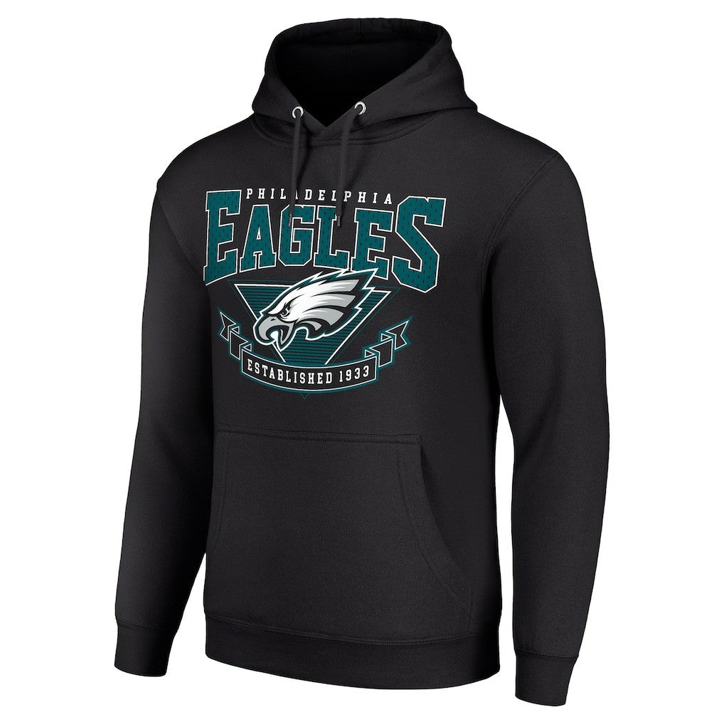 Philadelphia Eagles Starter ‘80s Inspired Pullover Hoodie - Black outlet