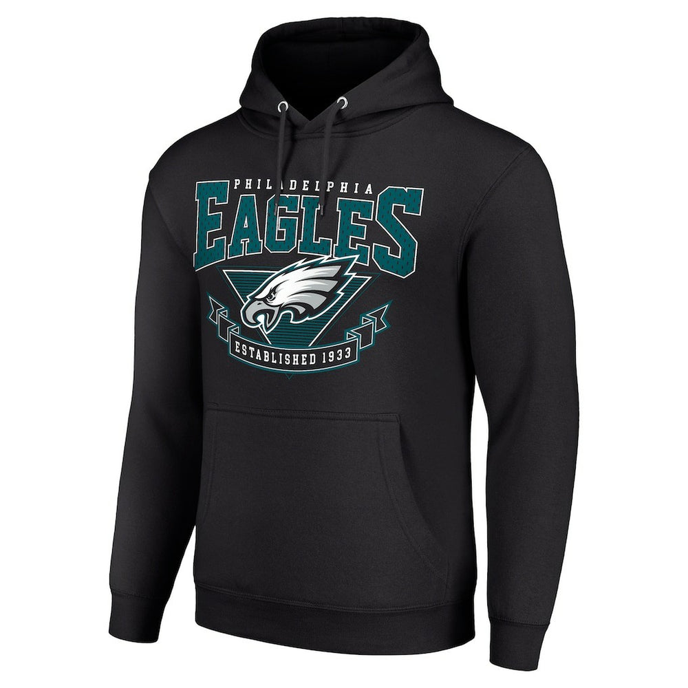 Philadelphia Eagles Starter ‘80s Inspired Pullover Hoodie - Black outlet