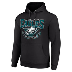 Philadelphia Eagles Starter ‘80s Inspired Pullover Hoodie - Black outlet
