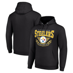 Pittsburgh Steelers Starter ‘80s Inspired Pullover Hoodie - Black for sale