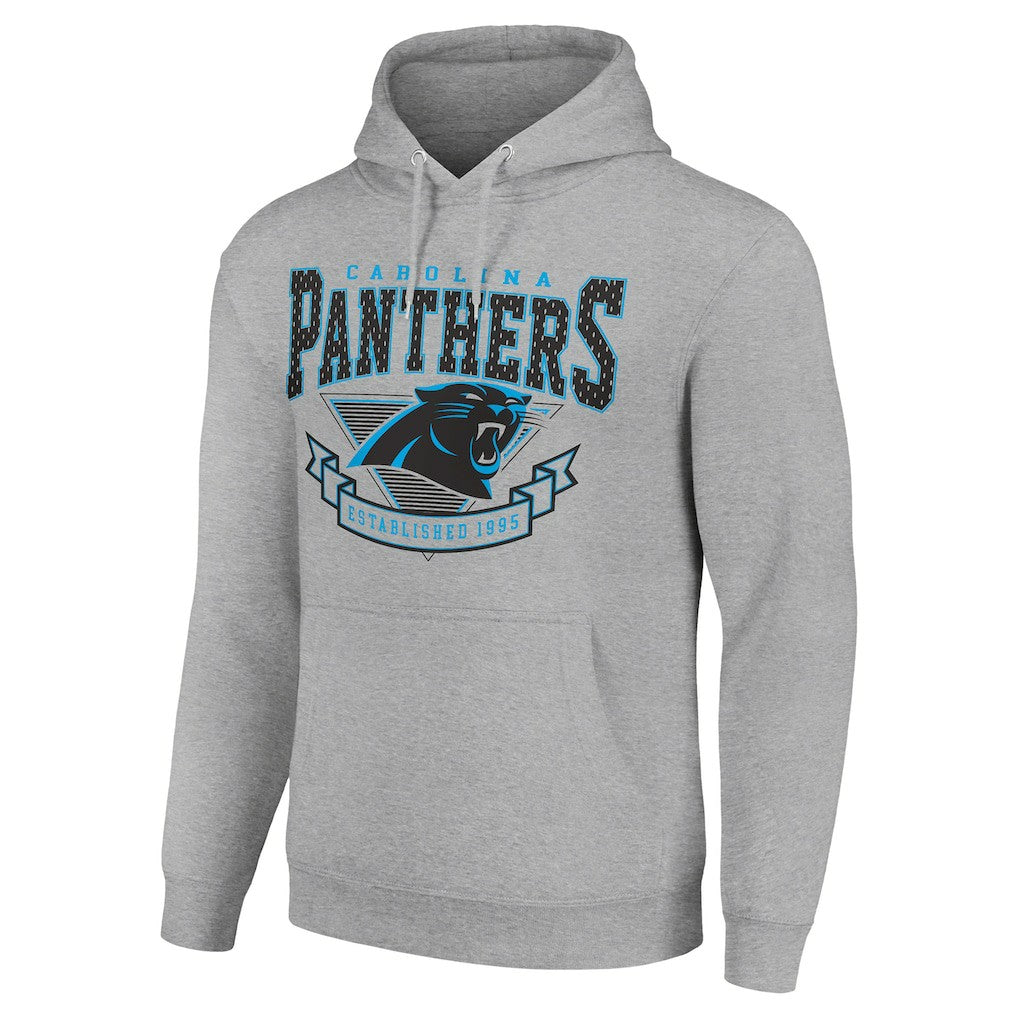 Carolina Panthers Starter ‘80s Inspired Pullover Hoodie - Heather Gray for sale