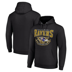 Baltimore Ravens Starter ‘80s Inspired Pullover Hoodie - Black for sale