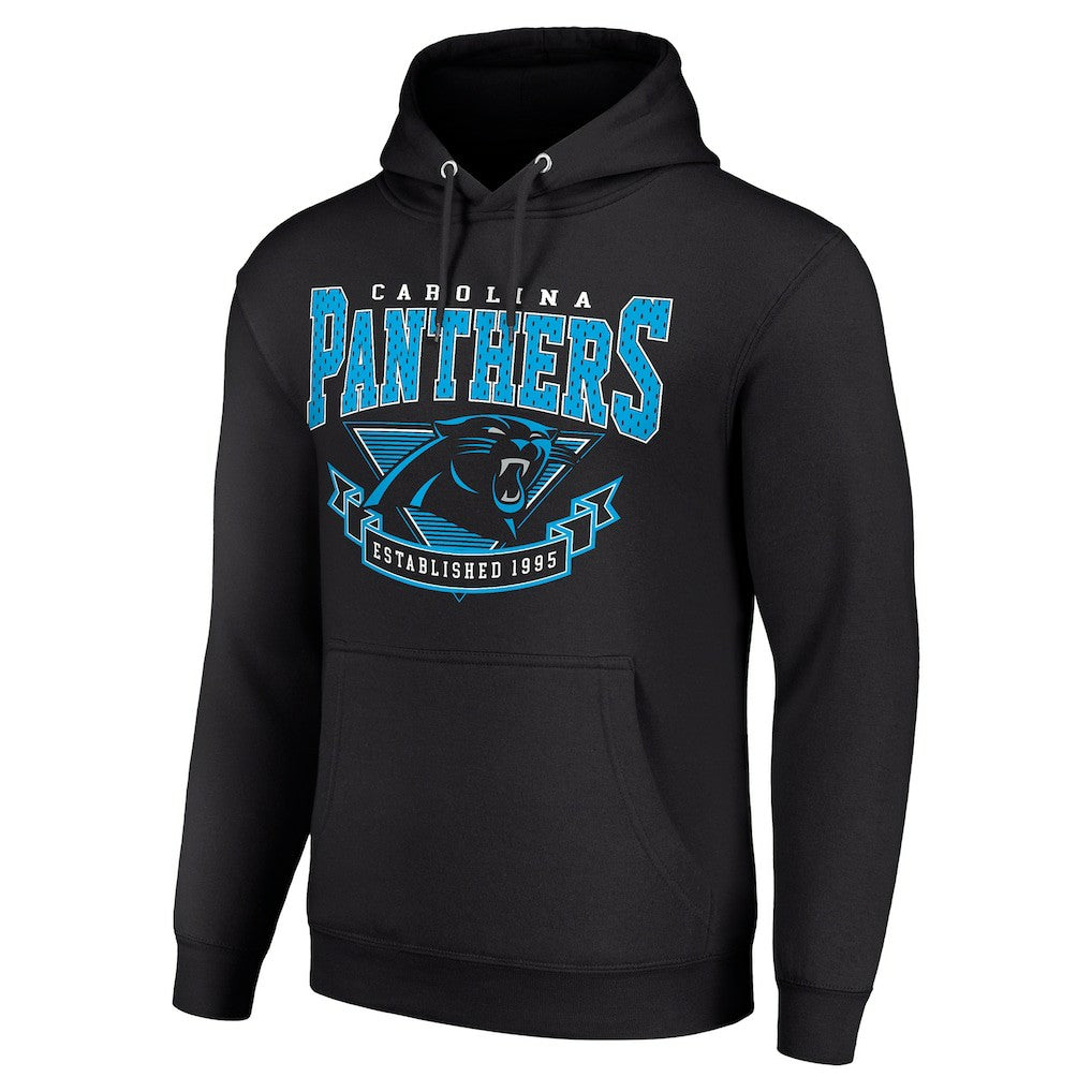 Carolina Panthers Starter ‘80s Inspired Pullover Hoodie - Black sale