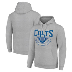 Indianapolis Colts Starter ‘80s Inspired Pullover Hoodie - Heather Gray discount