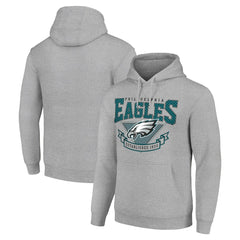 Philadelphia Eagles Starter ‘80s Inspired Pullover Hoodie - Heather Gray sale