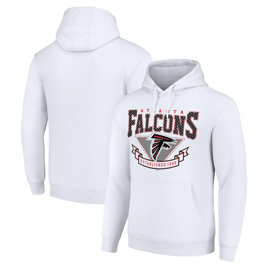 Atlanta Falcons Starter ‘80s Inspired Pullover Hoodie - White cheap