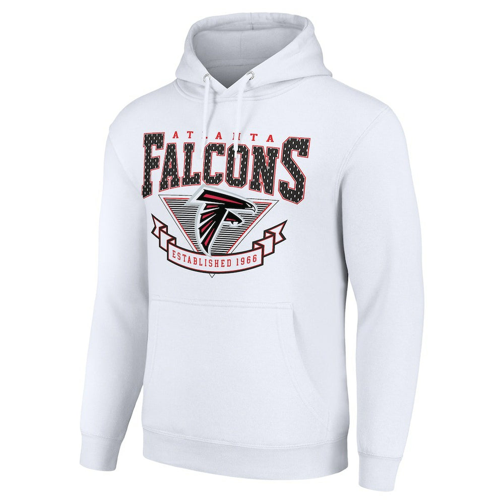 Atlanta Falcons Starter ‘80s Inspired Pullover Hoodie - White cheap