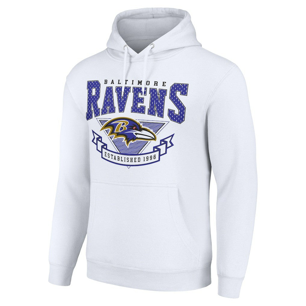 Baltimore Ravens Starter ‘80s Inspired Pullover Hoodie - White sale