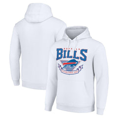 Buffalo Bills Starter ‘80s Inspired Pullover Hoodie - White cheap