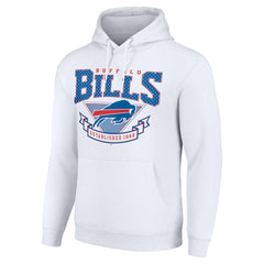 Buffalo Bills Starter ‘80s Inspired Pullover Hoodie - White cheap