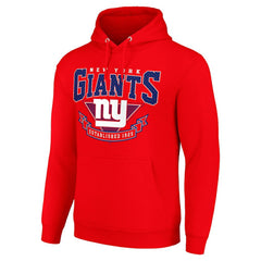 New York Giants Starter ‘80s Inspired Pullover Hoodie - Red outlet