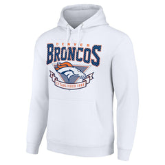 Denver Broncos Starter ‘80s Inspired Pullover Hoodie - White outlet