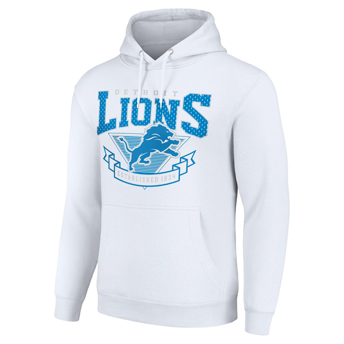 Detroit Lions Starter ‘80s Inspired Pullover Hoodie - White discount