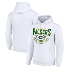 Green Bay Packers Starter ‘80s Inspired Pullover Hoodie - White sale