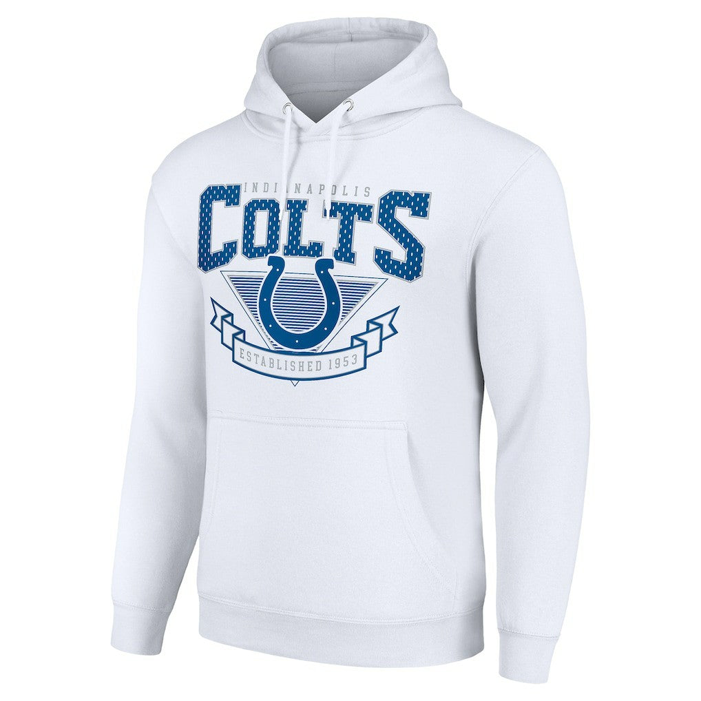 Indianapolis Colts Starter ‘80s Inspired Pullover Hoodie - White on sale