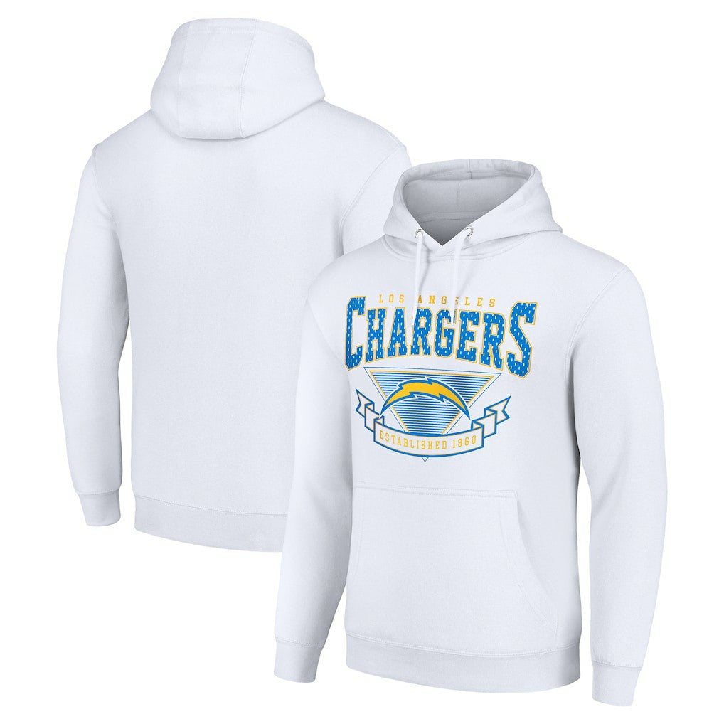 Los Angeles Chargers Starter ‘80s Inspired Pullover Hoodie - White for sale