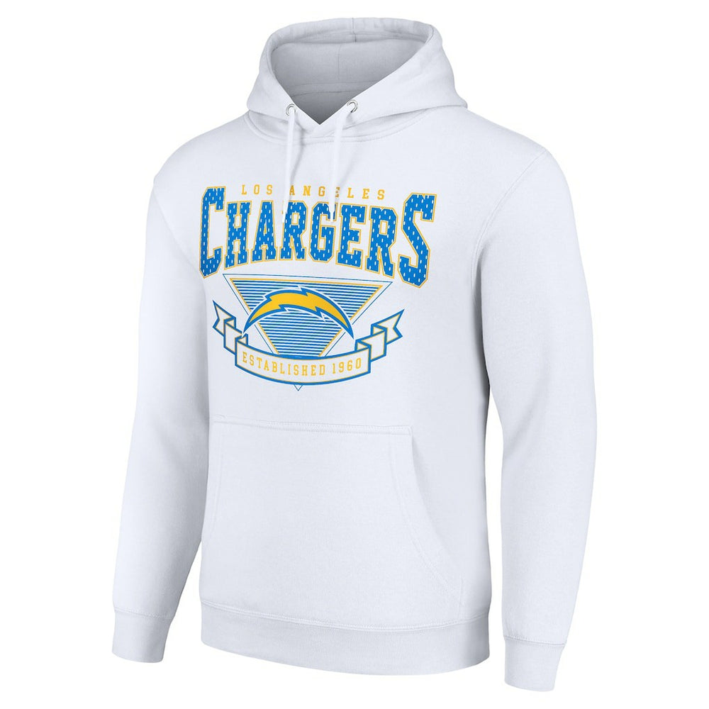 Los Angeles Chargers Starter ‘80s Inspired Pullover Hoodie - White for sale