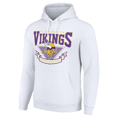 Minnesota Vikings Starter ‘80s Inspired Pullover Hoodie - White sale