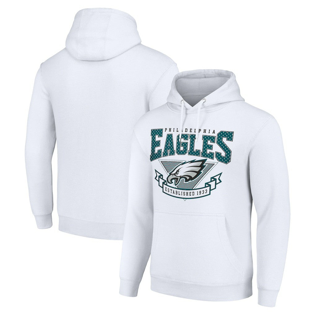 Philadelphia Eagles Starter ‘80s Inspired Pullover Hoodie - White on sale