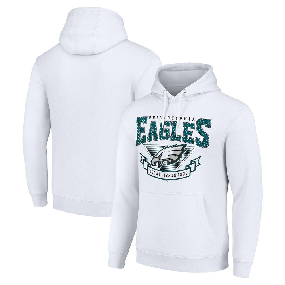 Philadelphia Eagles Starter ‘80s Inspired Pullover Hoodie - White on sale