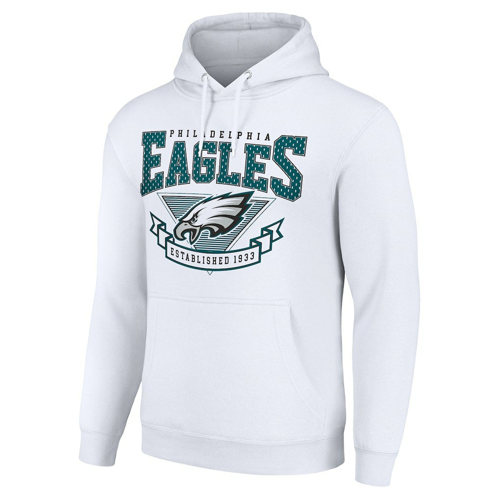 Philadelphia Eagles Starter ‘80s Inspired Pullover Hoodie - White on sale