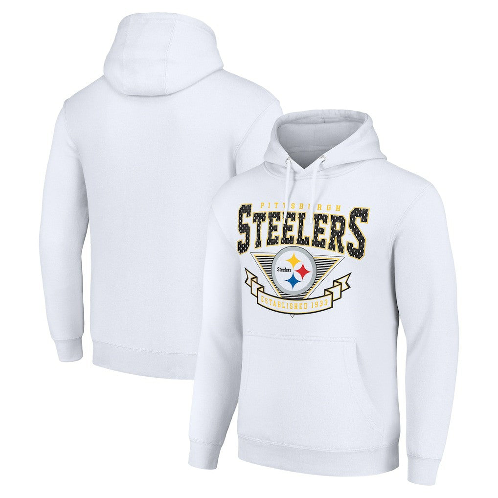 Pittsburgh Steelers Starter ‘80s Inspired Pullover Hoodie - White for sale