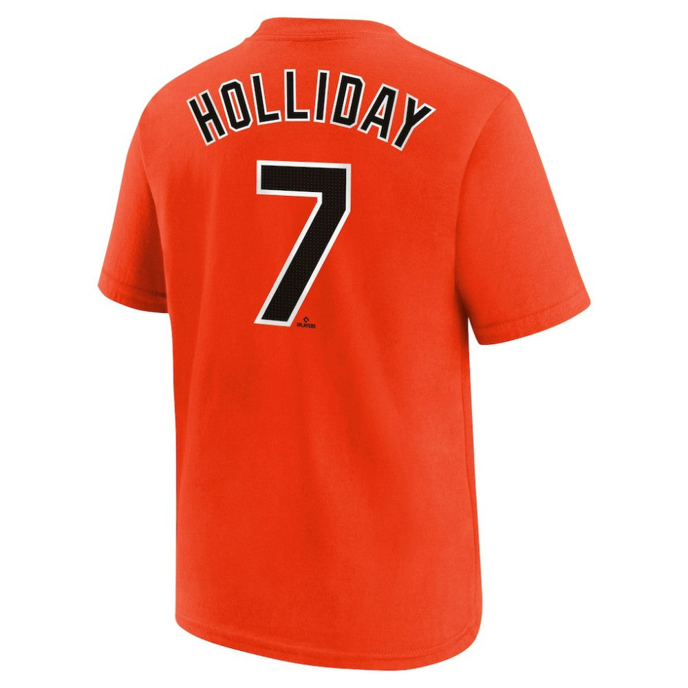 Jackson Holliday Baltimore Orioles Youth Name & Number T-Shirt - Orange | Nike