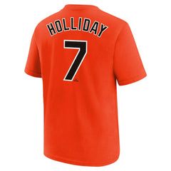 Jackson Holliday Baltimore Orioles Youth Name & Number T-Shirt - Orange | Nike