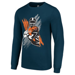 Chicago Bears Starter Player X Logo Graphic Long Sleeve T-Shirt - Navy online