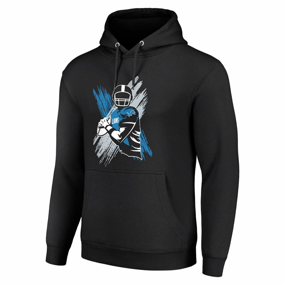 Detroit Lions Starter Player X Fleece Pullover Hoodie - Black on sale
