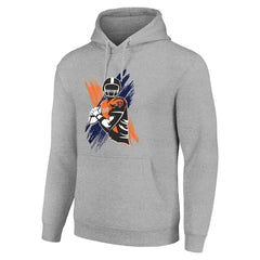 Chicago Bears Starter Player X Fleece Pullover Hoodie - Heather Gray cheap