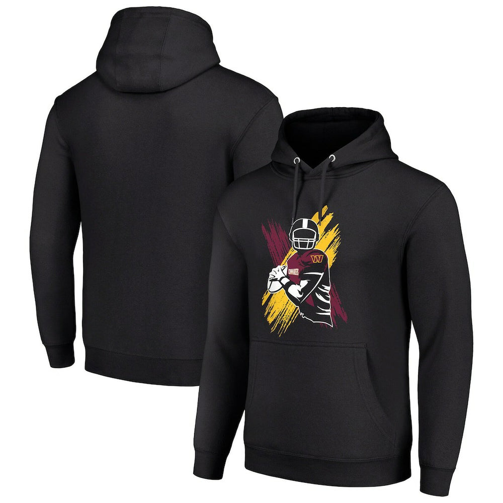 Washington Commanders Starter Player X Fleece Pullover Hoodie - Black cheap