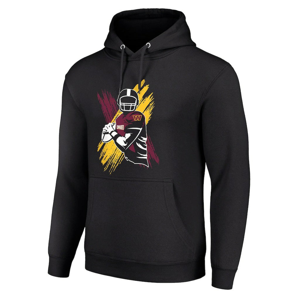 Washington Commanders Starter Player X Fleece Pullover Hoodie - Black cheap