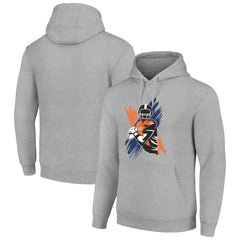 Denver Broncos Starter Player X Fleece Pullover Hoodie - Heather Gray cheap