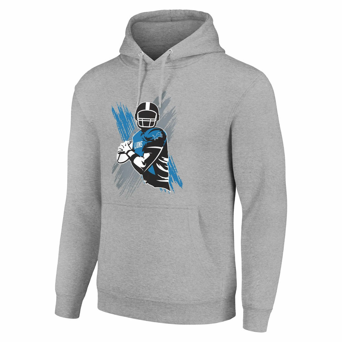 Detroit Lions Starter Player X Fleece Pullover Hoodie - Heather Gray cheap