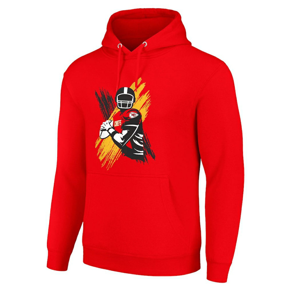 Kansas City Chiefs Starter Player X Fleece Pullover Hoodie - Red outlet