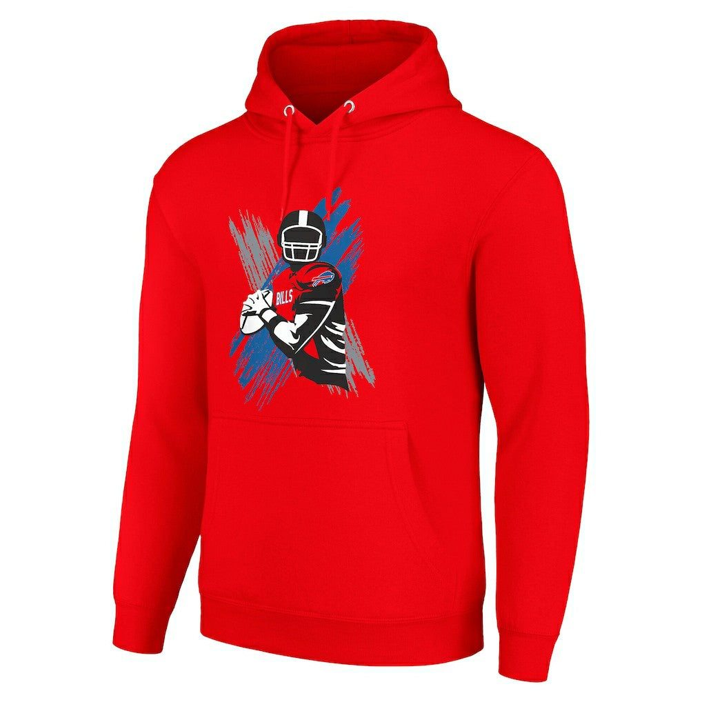 Buffalo Bills Starter Player X Fleece Pullover Hoodie - Red cheap
