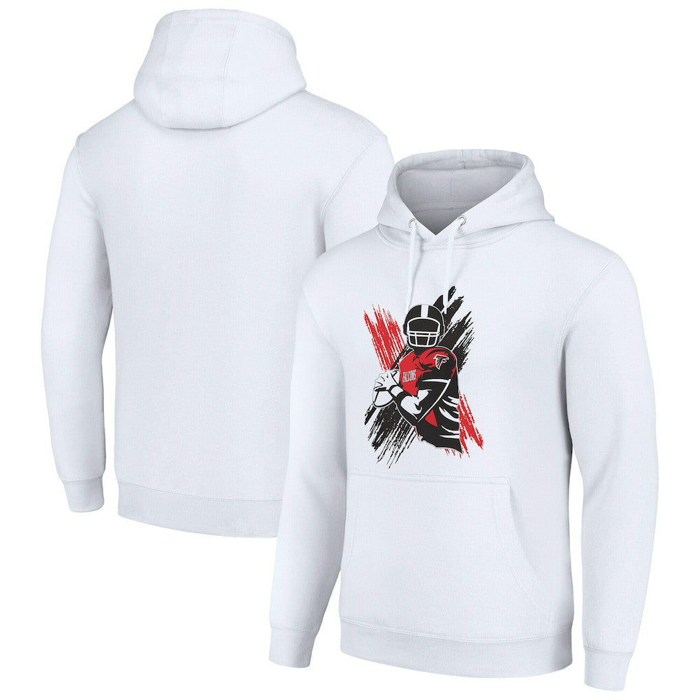 Atlanta Falcons Starter Player X Fleece Pullover Hoodie - White online