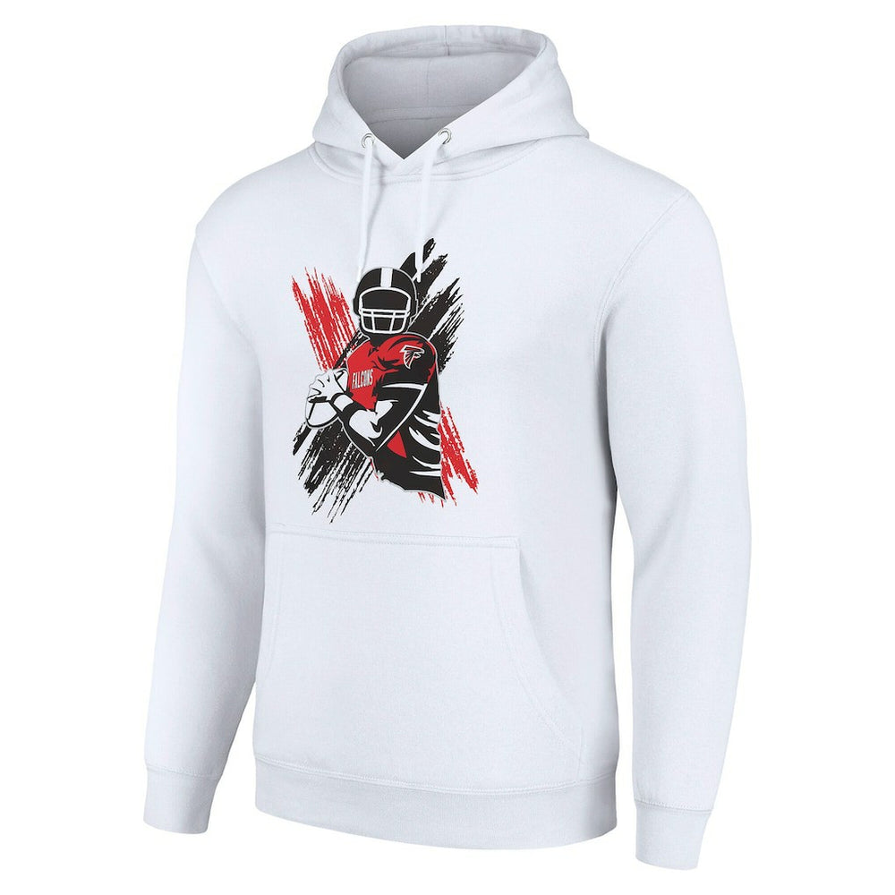 Atlanta Falcons Starter Player X Fleece Pullover Hoodie - White online