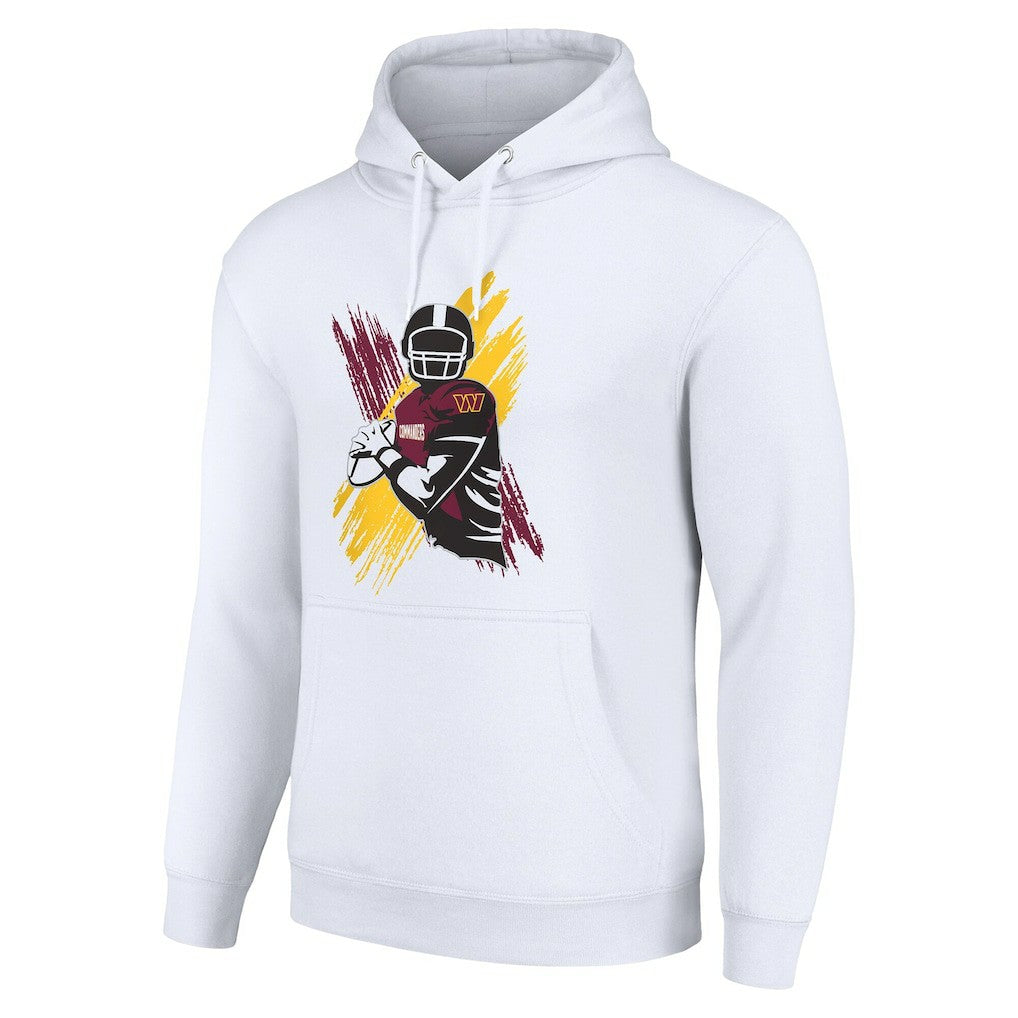 Washington Commanders Starter Player X Fleece Pullover Hoodie - White discount