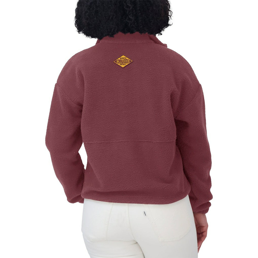 Washington Commanders WEAR by Erin Andrews Women's Polar Fleece Half-Zip Jacket - Burgundy outlet